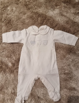 Tutina lunga bianca 0 mesi Nanan, 15€