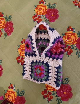 BALACLAVA uncinetto granny square – tg. baby – 30+ss