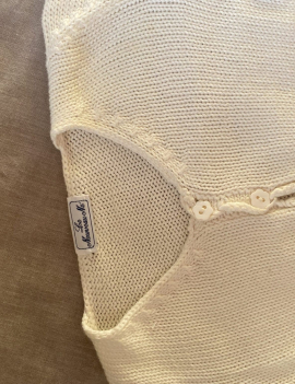 Cardigan bianco manica lunga Le Nouveau -Nè 9 mesi 20€