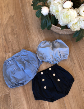 Bloomers: Lino azzurro Tempus Amoris 6M 15€ Azzurro con bottoni Bambini Genova 6M 20€ Blu Nicoletta Fanna 9M 25€