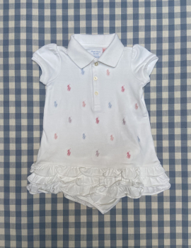 Vestito+coulotte Ralph Lauren 9 mesi €40+ss