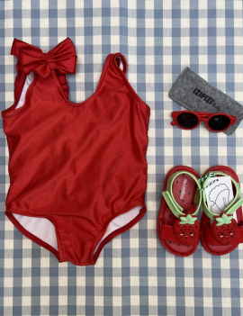 Costume intero rosso 2 anni €17+ss