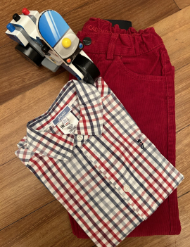 Jacadi pantaloni velluto 6A, €18+ss