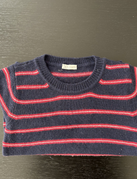 Jo milano, maglia girocollo blu righe 6A €28+ss