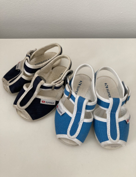 Superga sandalo azzurro n20, €5+ss