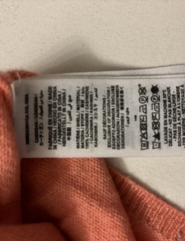 Scaldacuore cashmere pesca bonpoint