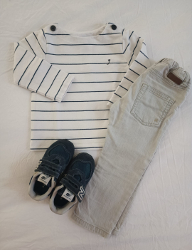 Felpina Jacadi 18mesi 15€, Jeans Bonpoint 2anni 25€