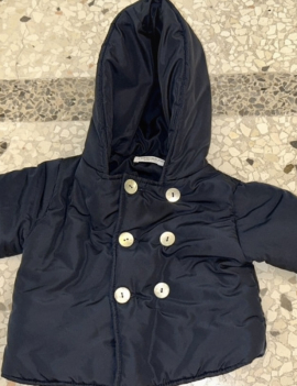 Piumino d’oca L’orsobruno blu, unisex, ben imbottito e caldo