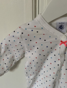 Tutina a pois in cotone leggero PETIT BATEAU 3 Mesi 20€ +ss