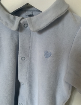 Tutina azzurra 🩵in ciniglia PETIT BATEAU 3 Mesi 30€+ss