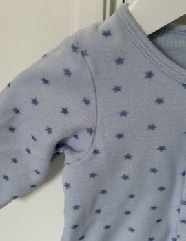 Tutina azzurra in ciniglia con stelline ✨ PETIT BATEAU 3 Mesi 30€+ss