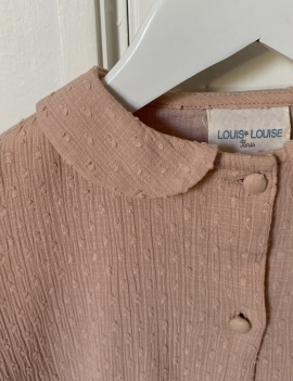 Salopette rosa in plumetis LOUIS LOUISE PARIS 6 Anni 45€+ss ( il colore originale è come nella prima fotografia)