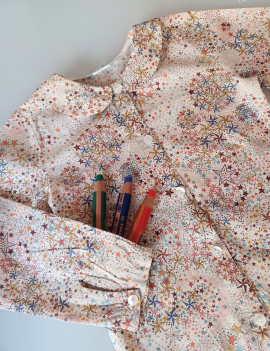 MILO ET MARGOT – camicia manica lunga colletto Liberty – 4 anni – 25+ss